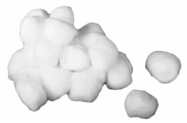 0.2g - boule de coton 2g médicale absorbante, inodore blanc d'ouate stérile